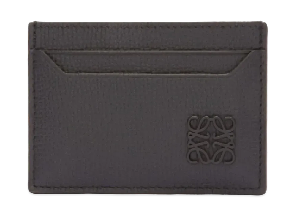 LOEWE Anagram Plain Card Holder Pebble Grain Calf "Black"
