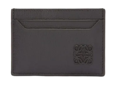LOEWE Anagram Plain Card Holder Pebble Grain Calf "Black"