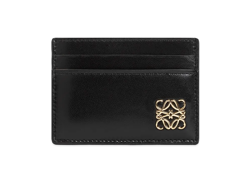 LOEWE Women's Anagram Puffer Plain Cardholder "Black"
