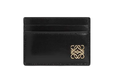 LOEWE Women's Anagram Puffer Plain Cardholder "Black"
