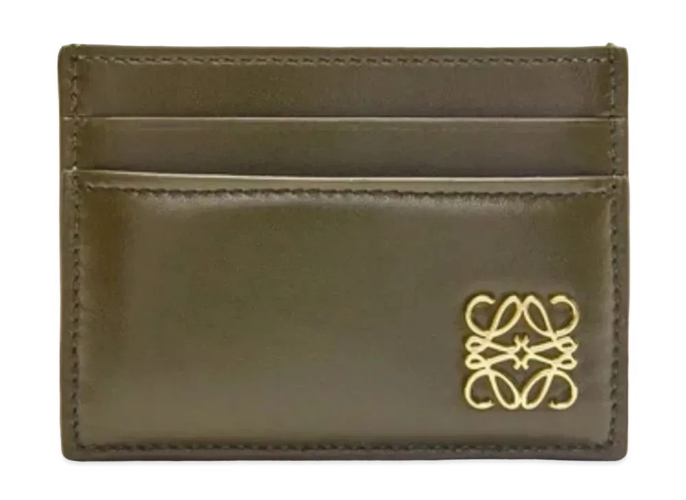 LOEWE Puffer Anagram Plain Card Holder Shinina Pakaf "Dark Khaki Green"