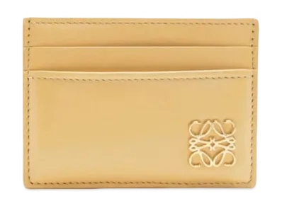 LOEWE Puffer Anagram Plain Card Holder Shinina Pakaf "Dark Butter"