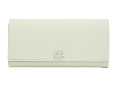 LOEWE Anagram Continental Wallet Pebble Grain Calf "Spring Jade"