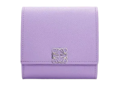 LOEWE Anagram Compact Flap Wallet Peble Grain Calf "Lightmauve"