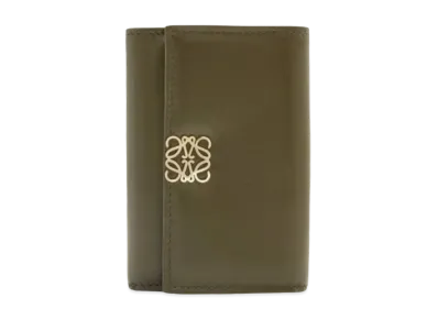 LOEWE Puffer Anagram Vertical Wallet Small Shinina Pakaf "Dark Khaki Green"