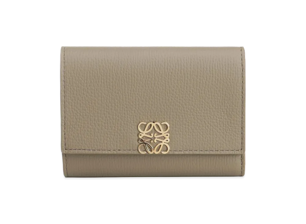 LOEWE Women's Small Anagram Vertical Wallet "Brown"