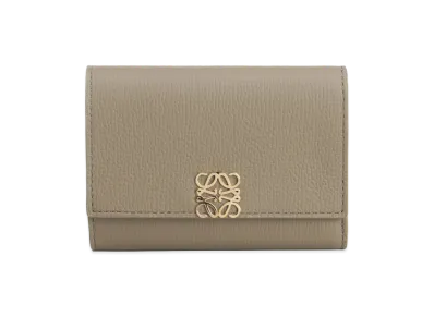 LOEWE Women's Small Anagram Vertical Wallet "Brown"