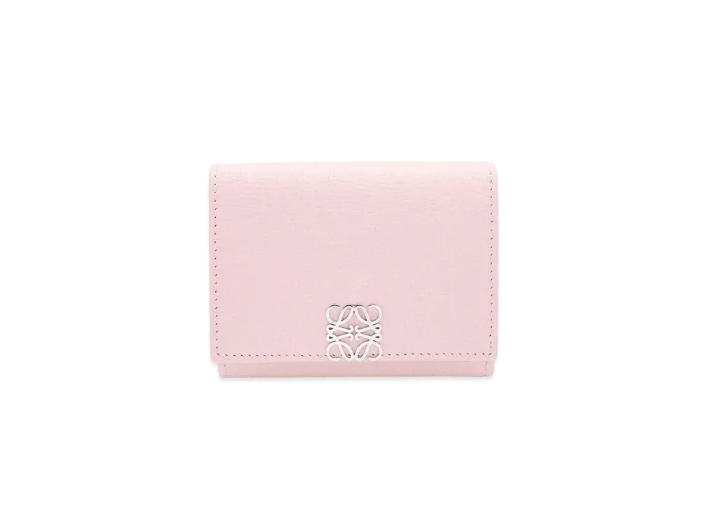 LOEWE Anagram Trifold Wallet in Pebble Grain Calfskin Japan Exclusive "Blossom"