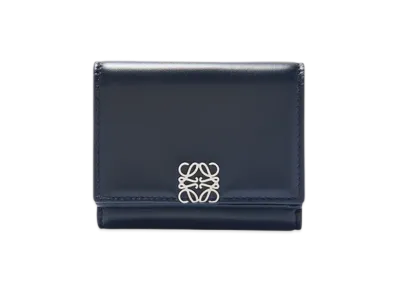 LOEWE Puffer Anagram Trifold Wallet "Deep Navy"