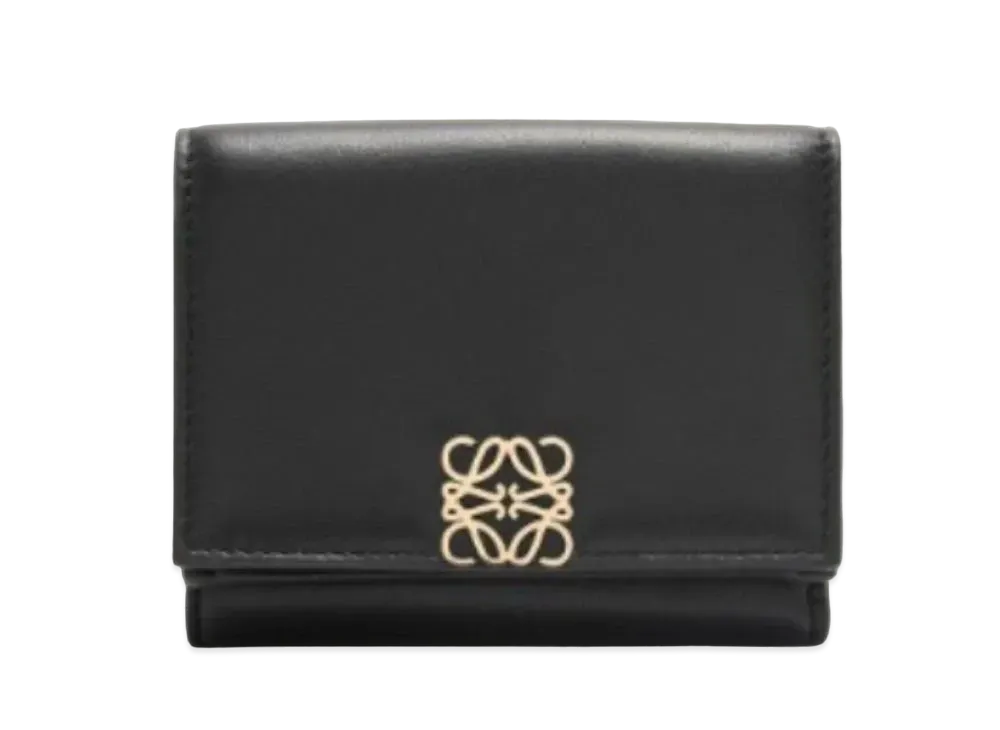 LOEWE Puffer Anagram Trifold Wallet Shinina Pakaf "Black"