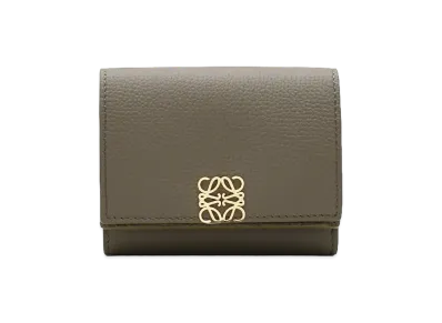 LOEWE Women's Anagram Trifold Wallet "Taupe"