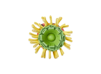 LOEWE Cactus Stud Flower "Red/Yellow"