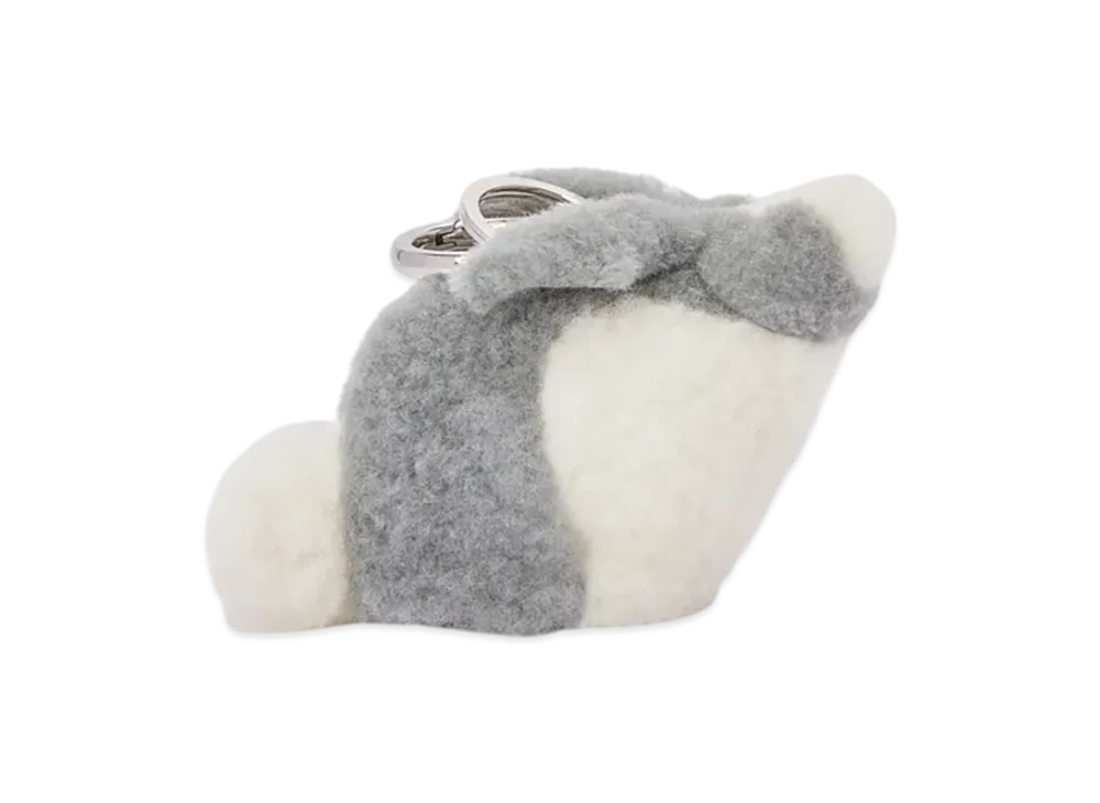LOEWE Rabbit Coin Purse Charm "Light Grey"