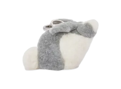 LOEWE Rabbit Coin Purse Charm "Light Grey"