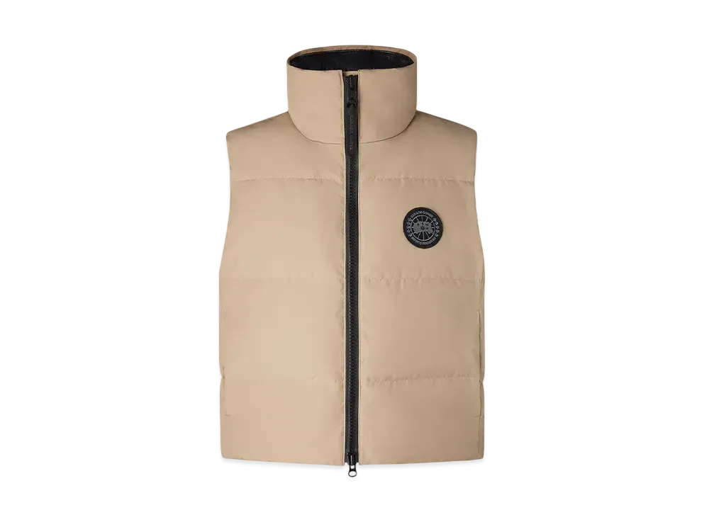 CANADA GOOSE Grandview Cropped Vest Black Label "DesertSand"