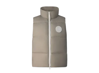 CANADA GOOSE Lawrence Puffer Vest White Disc "Limestone"