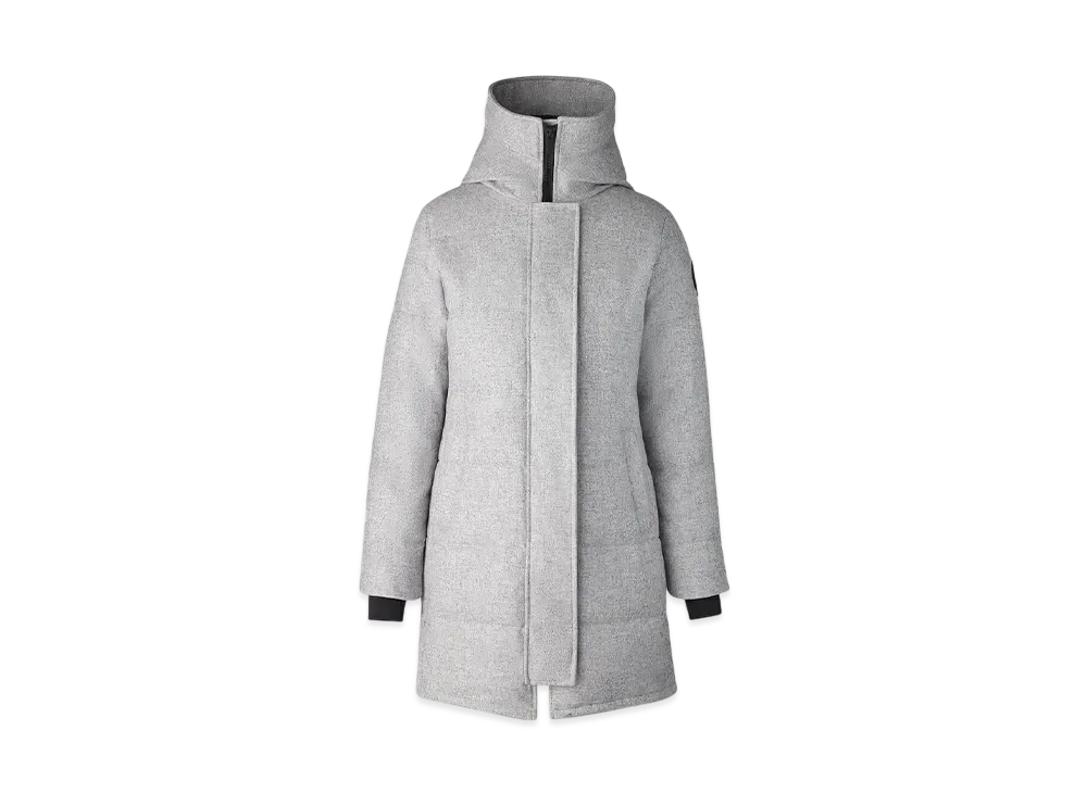 カナダグース シェルバーン パーカ アリュラリュクス ウール "バルティックグレーメランジ"