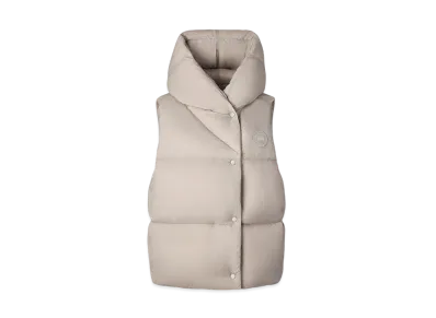 CANADA GOOSE Rhoda Hooded Vest "Limestone"