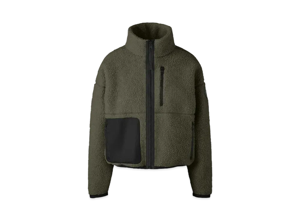 CANADA GOOSE Simcoe Zip Up Sweater Kind High Pile Fleece "SmokeySage"
