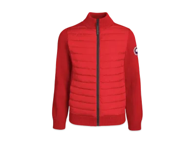 CANADA GOOSE Youth HyBridge Knit Jacket "Red"