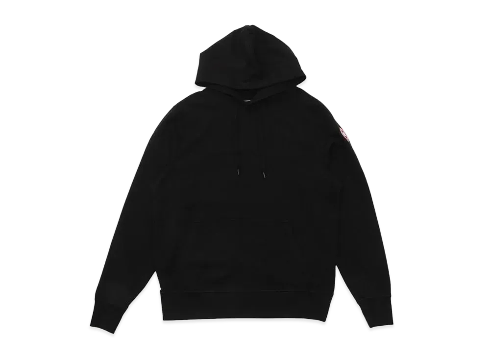 CANADA GOOSE Arctic Tok Logo Wool Knit Hat "Balck"