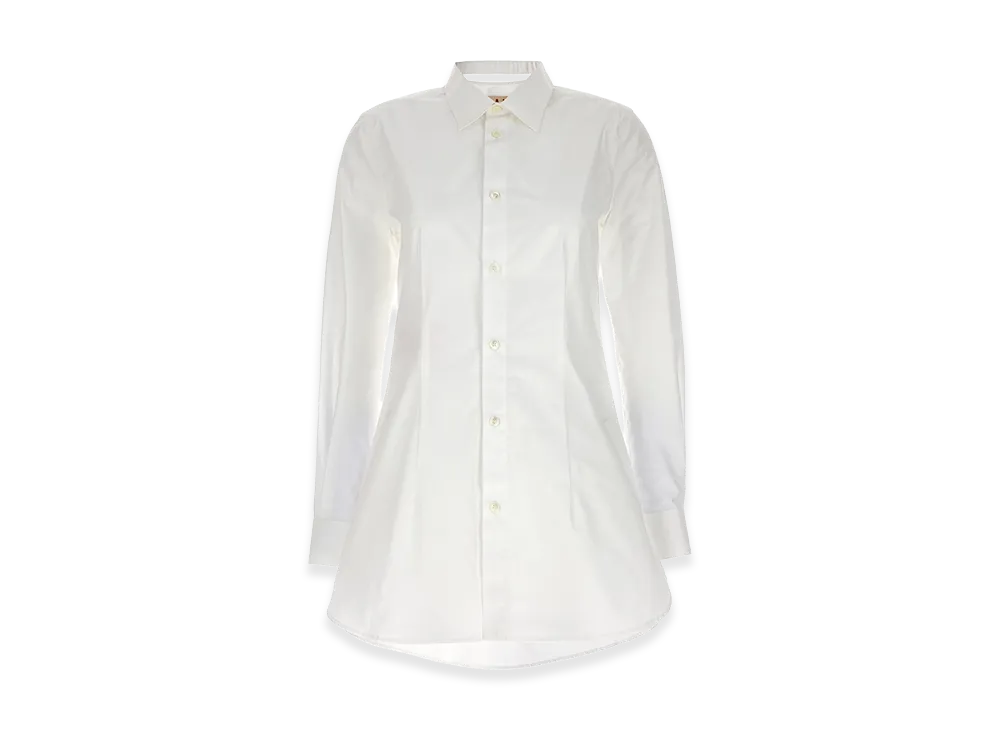 MARNI Women's Cut-Out Collar Shirt "White"