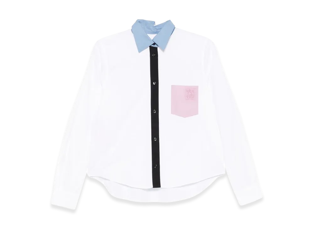 MARNI Women's Shirts "White/Light Blue/Pink"