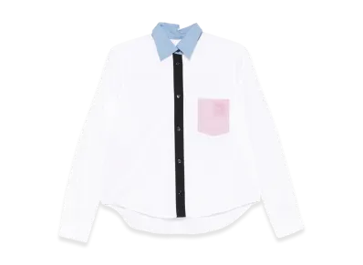 MARNI Women's Shirts "White/Light Blue/Pink"