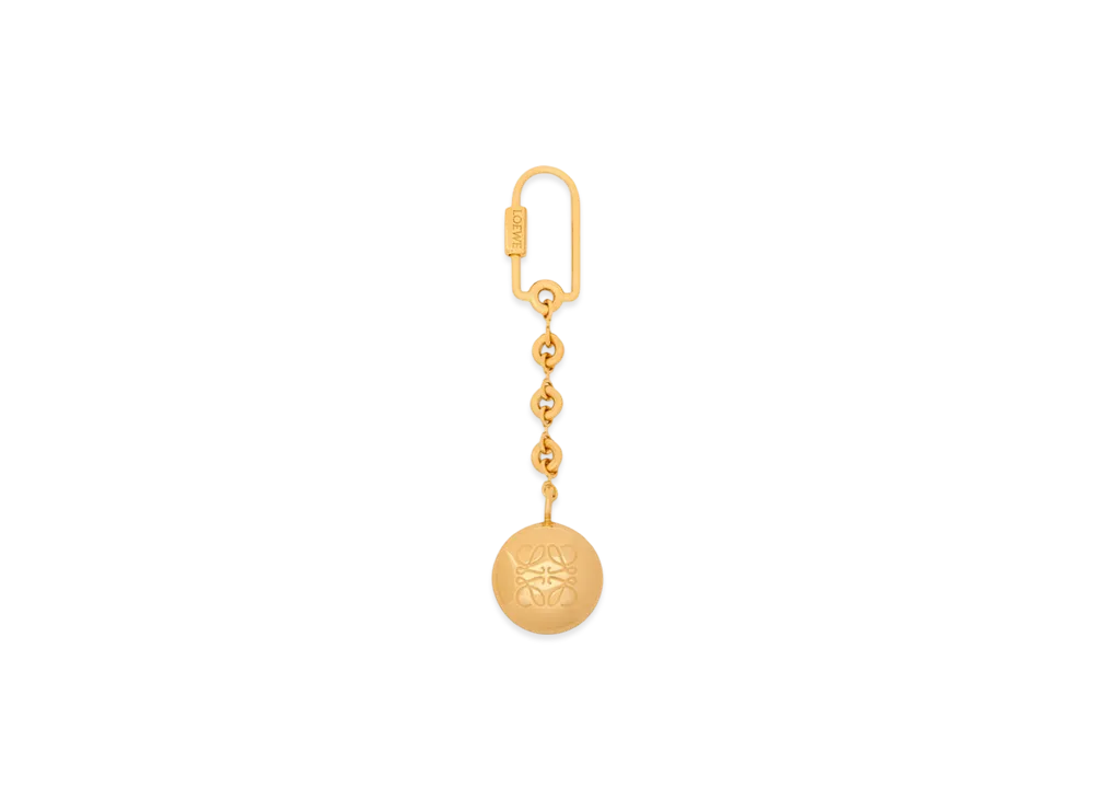 LOEWE Pebble Keyring "Vetiver/Gold"