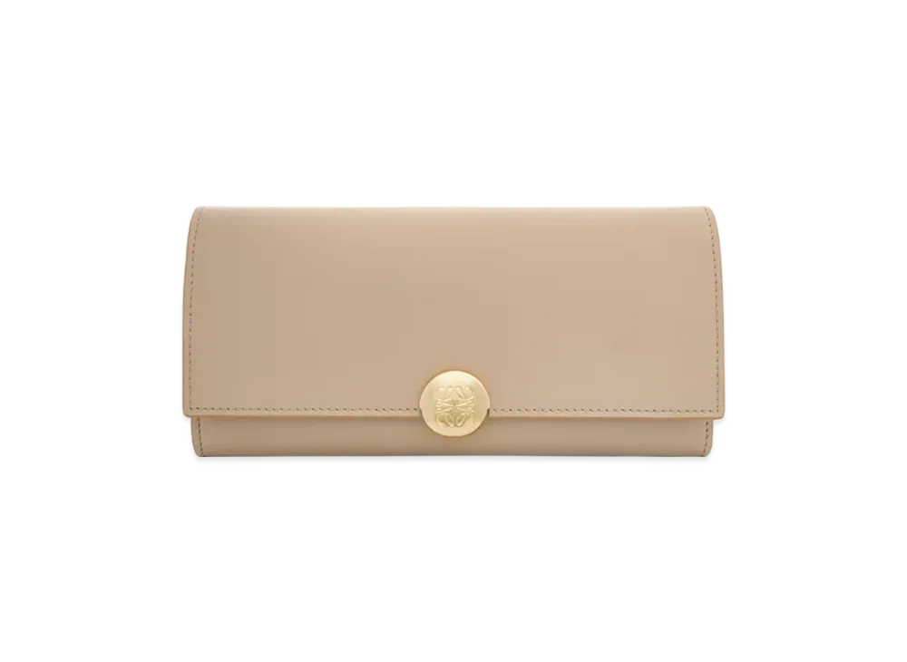 LOEWE Pebble Continental Wallet "Sand"