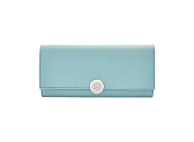 LOEWE Pebble Continental Wallet "Water"