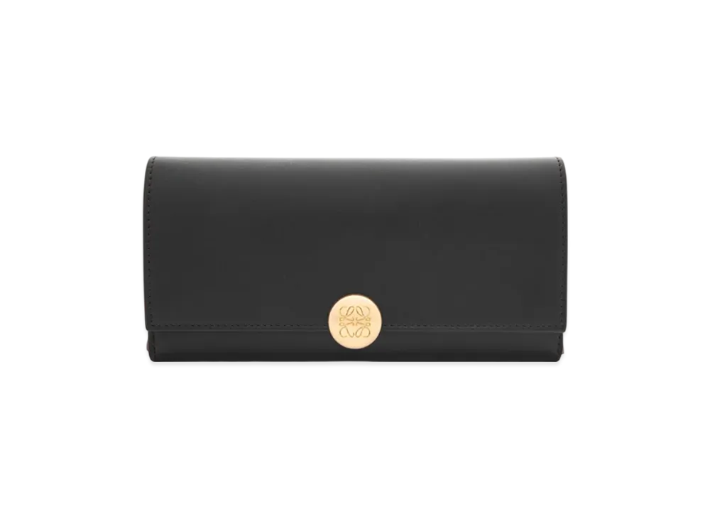 LOEWE Pebble Continental Wallet "Black"