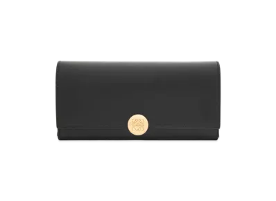 LOEWE Pebble Continental Wallet "Black"
