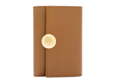 LOEWE Puble Birthical Wallet Small Shinina Pakaf "Oak"