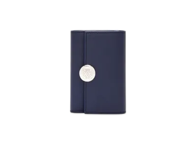 LOEWE Pebble Vertical Wallet Small "Abyss Blue"