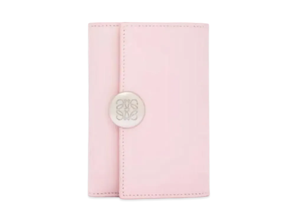 LOEWE Puble Birthical Wallet Small Shinina Pakaf "Pink Blossom"