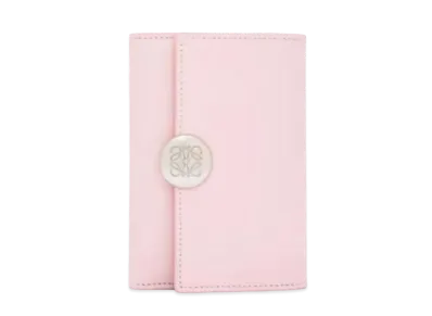 LOEWE Puble Birthical Wallet Small Shinina Pakaf "Pink Blossom"