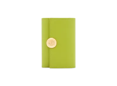 LOEWE Pebble Vertical Wallet Small "Meadow Green"