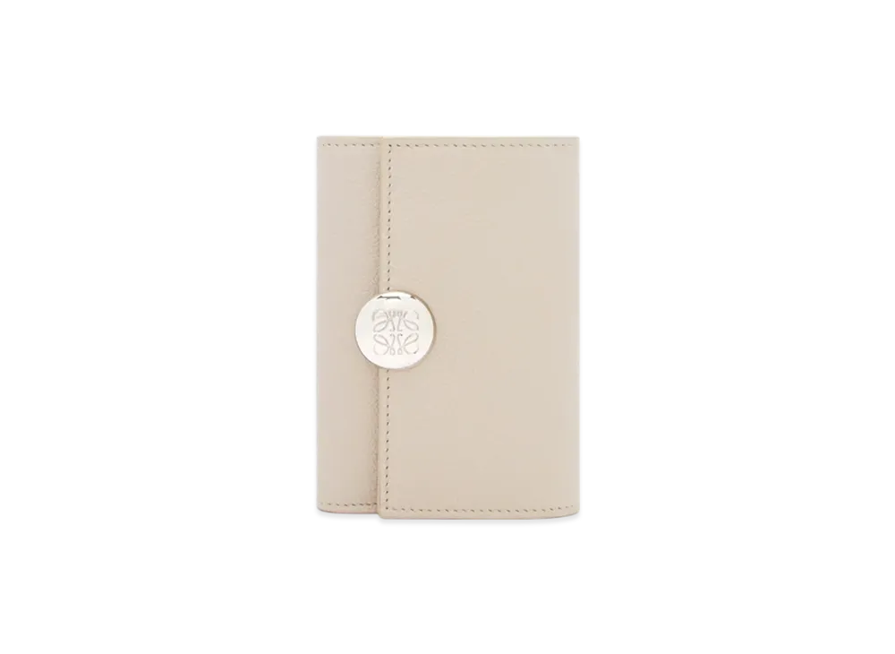 LOEWE Pebble Vertical Wallet Small "Light Ghost"
