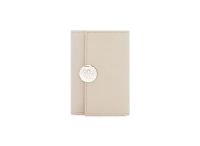 LOEWE Pebble Vertical Wallet Small "Light Ghost"