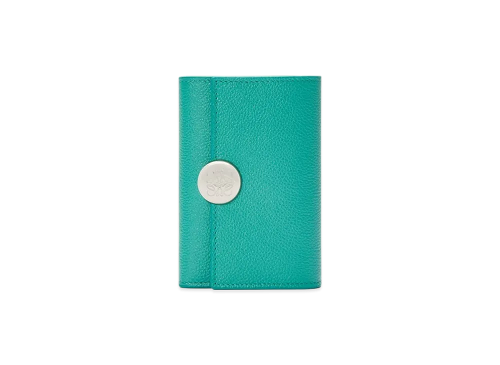 LOEWE Pebble Vertical Wallet Small "Aquamarine"