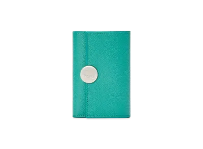 LOEWE Pebble Vertical Wallet Small "Aquamarine"