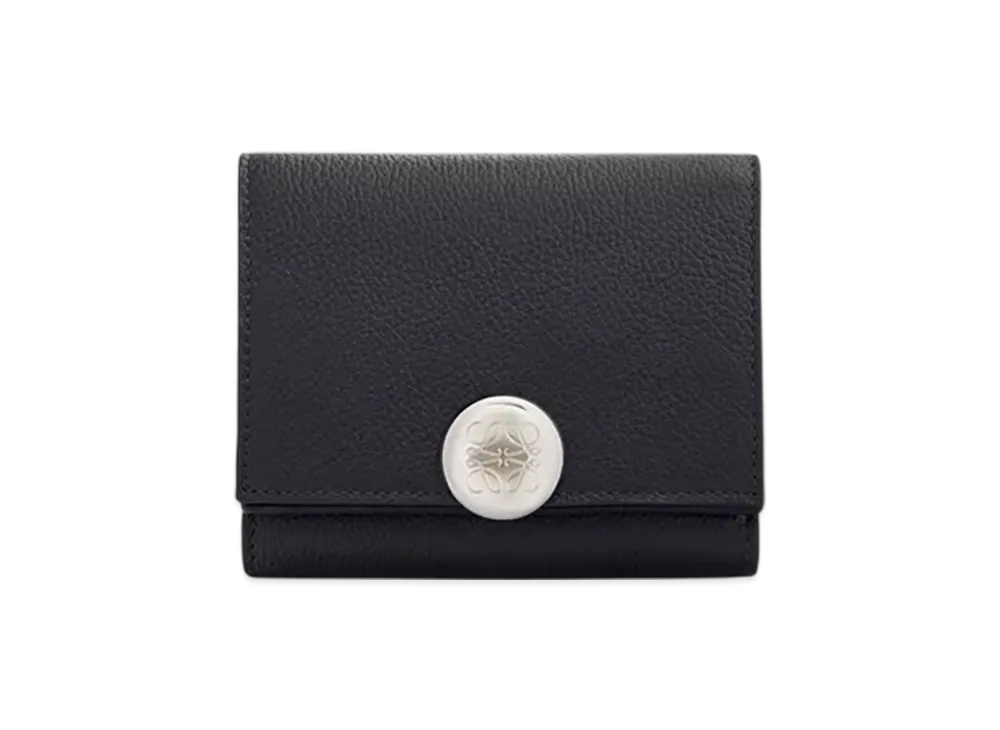 LOEWE Pebble Trifold Wallet "Black"