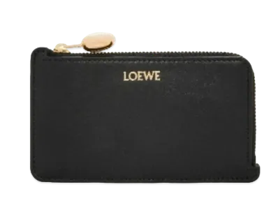 LOEWE Puble Coin Card Holder Shinina Pakaf "Black"
