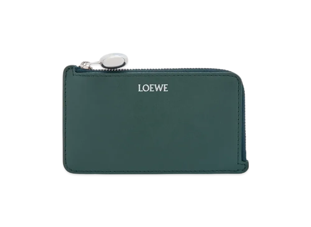 LOEWE Pebble Coin Card Holder "Deep Forest"