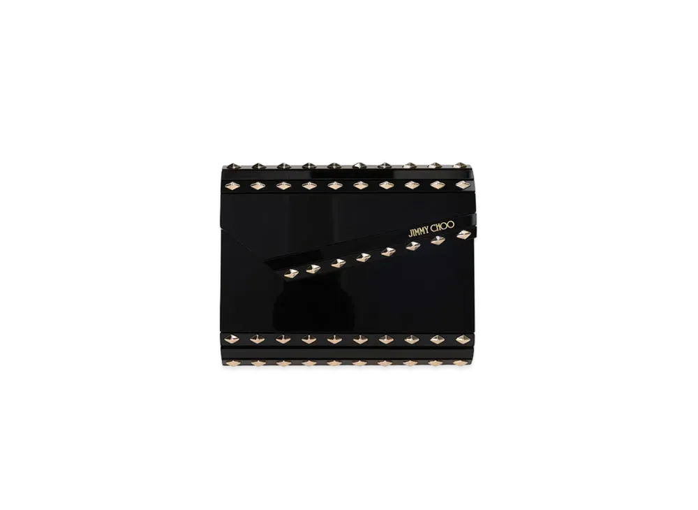 Jimmy Choo Candy Acrylic Clutch Bag With Studs "Black"