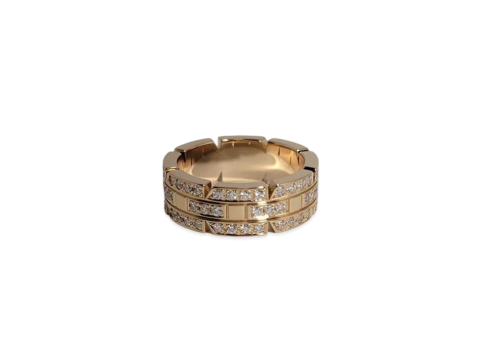 Cartier Tank Francaise Diamond Ring "Pink Gold"