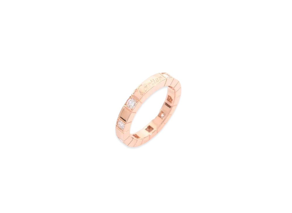 Cartier Raniere Ring Half Diamond "Pink Gold"