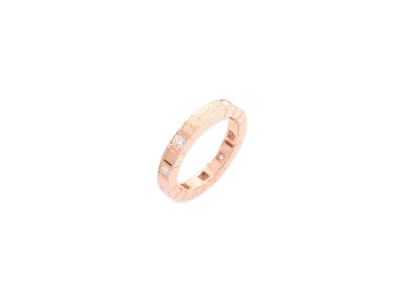 Cartier Raniere Ring Half Diamond "Pink Gold"