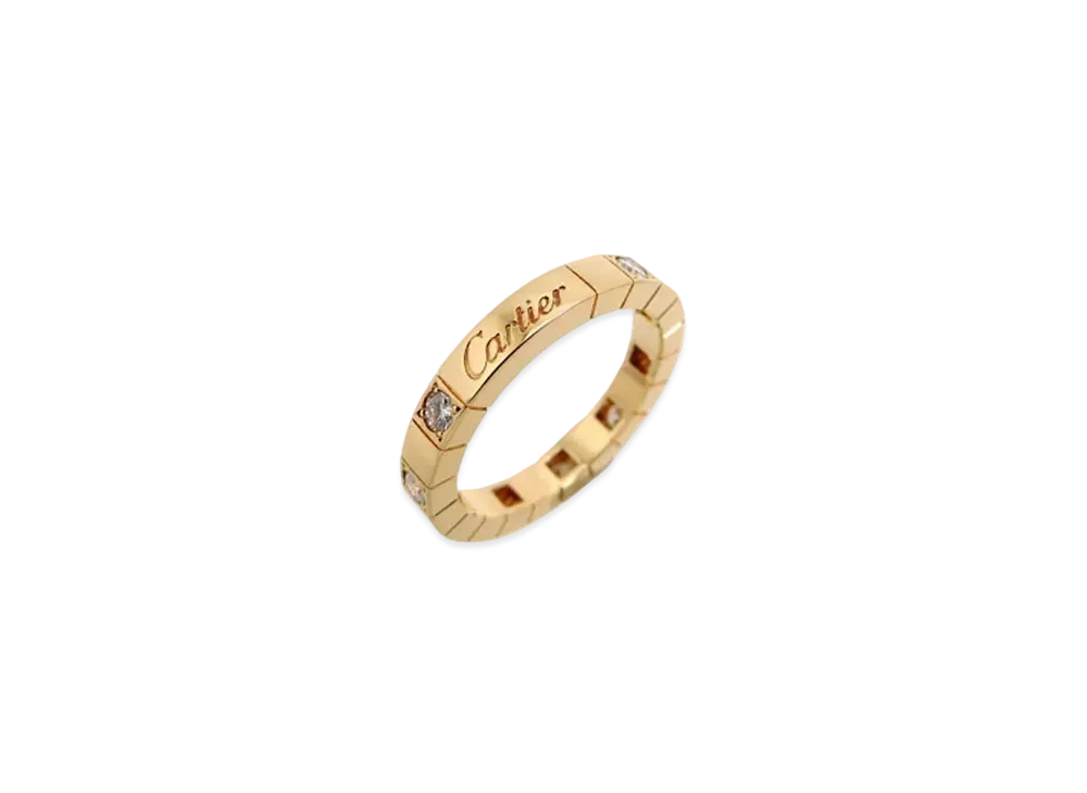 Cartier Raniere Ring Half Diamond "Yellow Gold"